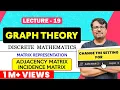 Graph Theory Matrix Representation of Graph in Graph Theory Discrete Mathematics By GP Sir