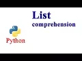 Python Tutorial - List Comprehension Definition And Syntax