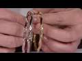 Oro Nuovo Polished Twisted Round Slip-on Bangle Bracelet 14K on QVC