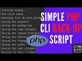 Simple PHP CLI Database Backup Script Tutorial