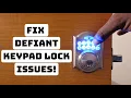 Defiant Keypad Lock Troubleshooting Guide