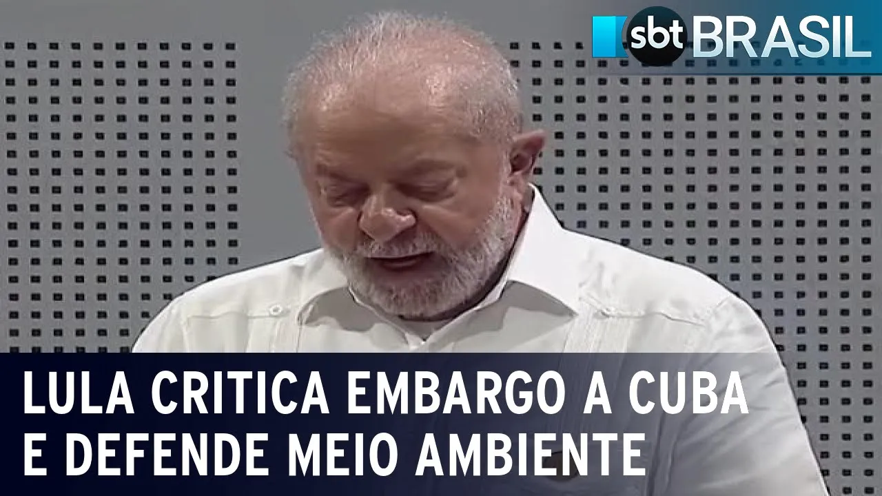 Lula critica embargo a Cuba e defende "reindustrialização sustentável" | SBT Brasil (16/09/23)