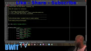 WHO YOU BWIT Web2py Database and table creation Part 3