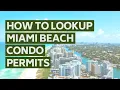 How to lookup 40 Year Recertification and permits in Miami Beach