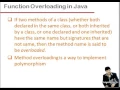 Lecture 16 Overloading and Overriding in Java Hindi