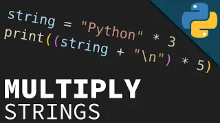 Learn Python String Repetition in 5 MINUTES Strings Part 2
