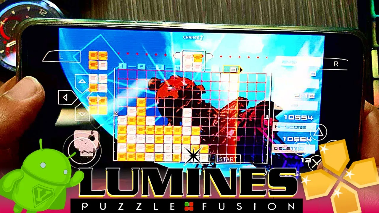 Lumines Puzzle Fusion - Android Gameplay - PSP Emulator - Lumines Puzzle Fusion PPSSPP Mobile 2022
