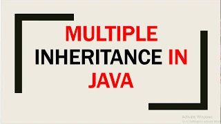 Why Java Doesn t Support Multiple Inheritance