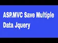 ASP C Save Multiple Data Jquery