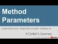 Clean Code in C - Method Parameters