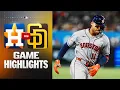 Astros vs Padres Highlights 26 MLB Highlights