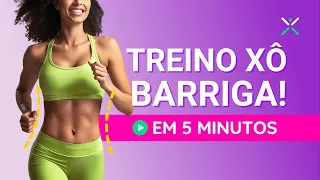 🔥 Treino de 5 minutos para secar barriga em casa! 🔥