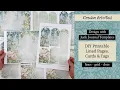 Design with Junk Journal Templates DIY Printable Lined Pages Cards and Tags