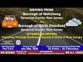 2026 Part 3 of 4 NO SOUND Driving from Watchung to North Plainfield New Jersey USA