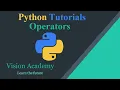 Python Tutorial - Operators