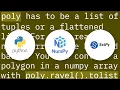 python turn polygon into mask array