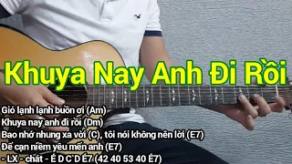 Download Khuya Nay Anh Đi Rồi | Bolero Guitar | Hướng dẫn solo và đệm hát tone Am | Điêu Chương MP3