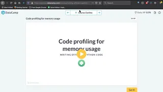 Writing Efficient Python Code 9 Memory profiling