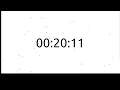 Timer 3000 Seconds countdown - Clock white