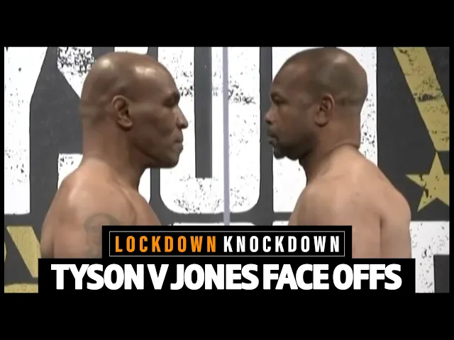 Mike Tyson v Roy Jones Jr final FACE OFF ahead of comeback fight