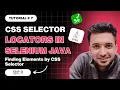 CSS Selector Locator in Selenium Webdriver Finding Elements by the CSS Selector