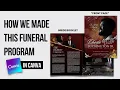 How We Made This Funeral Program Keepsake Design A Memorial Booklet