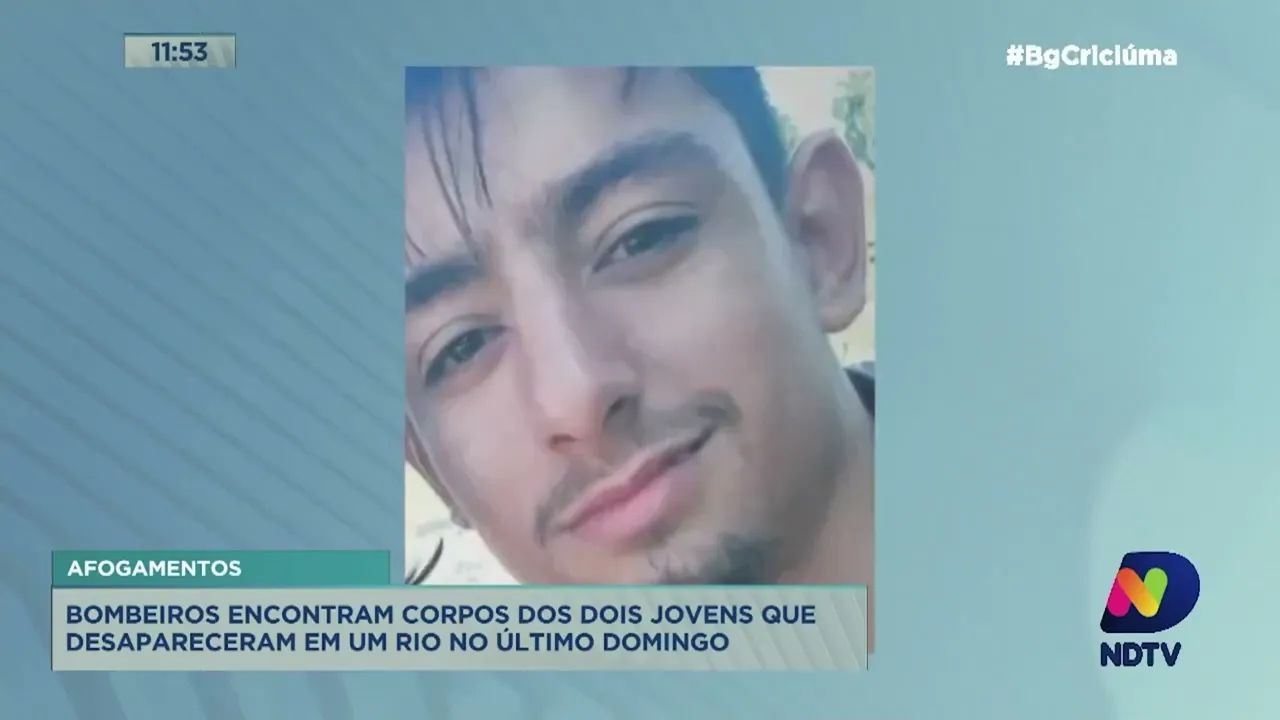 Bombeiros encontram corpos dos dois desaparecidos no rio Braço do Norte