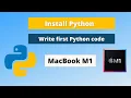 Install python on Macbook Pycharm to write first python program