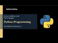 Python Tutorial for Beginners 2 String in Python