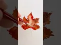 Watercolor painting Maple tutorial