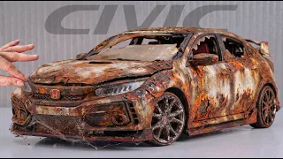 Incredible Transformation! Restoration Abandoned Honda CIVIC Type R - Most Demanded Project 🔥