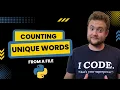 How To Count Unique Words From A Text File In Python