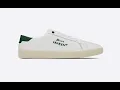 Saint Laurent COURT CLASSIC EMBROIDERED SNEAKERS 610685 00NI0 9041