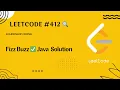 LeetCode 412 Fizz Buzz Learning by Doing with harichselvamc