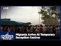 LIVE Migrants From Beach Arrive at Makeshift Temporary Reception Centres AM113
