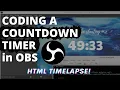 Coding A Countdown Timer in OBS using Browser Source