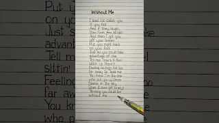 Halsey Without Me Lyrics Halsey Withoutme Lyrics 