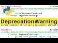 DeprecationWarning Python Tutorial