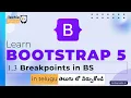 Breakpoints in BOOTSTRAP Responsive Design Essentials Exploring Breakpoints Coding School