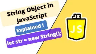 JavaScript Course String objects in JS