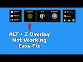 How to Fix Geforce Experience Alt Z Overlay Not Working 2023