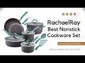 Rachael Ray Cucina Best Nonstick Cookware Set 12 Piece Pots and Pans Set
