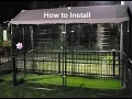 Large Outdoor Dog Kennel Roof Assembly Tips Retriever brand Protect from Bobcats Coyotes Birds