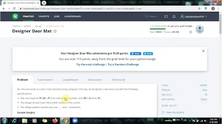 Designer Door Mat Python 3 HackerRank