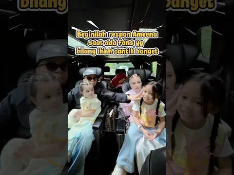 Beginilah reaksi Ameena saat ada yg bilang cantik banget #attahalilintar #aurelhermansyah