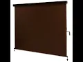 Coolaroo Exterior Roller Shade Mocha Light Filtering Cordless Outdoor hand crank 574403 474775