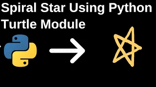 Making a Spiral Star using Python Turtle