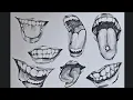 Drawing anime mouth teeth