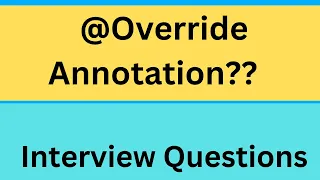 override annotation in java Learn Coding Interview Prep