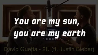 David Guetta Ft Justin Bieber 2U SING OFF Vs Olly Murs LYRICS 